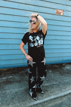 High Rise Rhinestone Star Jeans